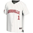 thumbnail image 2 of Men's GameDay Greats #1 White Louisville Cardinals Lightweight Baseball Fashion Jersey, 2 of 4