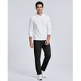 thumbnail image 6 of Real Essentials 3 Pack: Men's French Terry Open Bottom Sweatpants - Casual Lounge Comfort Gym with Pockets, 6 of 6