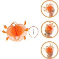 thumbnail image 5 of White Fascinator Fashion Headbands Fascinators Hat Flower Mesh Ribbons, 5 of 5