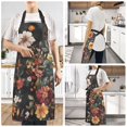 thumbnail image 2 of Yayeee Chief Kitchen Apron with Pockets for Cooking Water Resistant Unisex Adjustable Neck Strap, Colorful Flower, 2 of 7