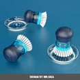 thumbnail image 3 of Soap Dispensing Palm Brush Storage Set, Kitchen Brush with Holder for Pot Pan Sink Cleaning - -, 3 of 8