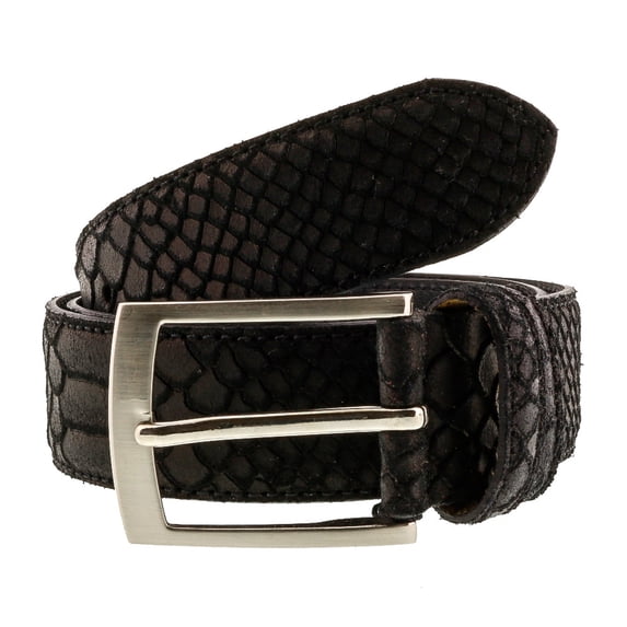 Renato Balestra X199 Python Embossed Leather Mens Belt