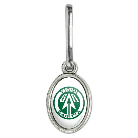 Arrow TV Series Sigil Antiqued Oval Charm Clothes Purse Suitcase Backpack Zipper Pull Aid