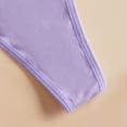 thumbnail image 4 of Women's Briefs Bikini Underwear Pack of Thongs Women Satin Bikini Panties Lot Vs Thong Panties Womens Breathable Briefs for Women Seamless for Brief Purple M, 4 of 5