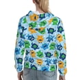 thumbnail image 7 of Disketp Cartoon Monster Womens Casual Hoodies Crew Neck Long Sleeve Sweatshirts Pullover Tops-XX-Large, 7 of 7