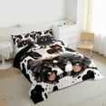thumbnail image 4 of Feelyou Kawaii Milk Cow Bedding Comforter Set for Kids, Fashion Cow Print Twin Comforter Sets, Cute Cartoon Animal Reversible Bedding Set, Super Cozy Room Decor, 2pcs, 4 of 9
