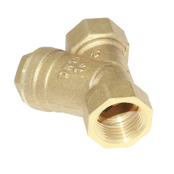 Válvula de filtro en Y de latón de 3/4'' y 1'' con rosca hembra para fontanería de agua DN15