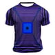 thumbnail image 2 of Mens Camisas de Manga Corta Impresión Casual Deportes Cuello Redondo Blusa, Poliéster Ligero para la Primavera Verano Al Aire Libre Uso Diario, 2 of 4