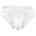 thumbnail image 1 of Ropa interior de seda helada para hombre, ropa interior sexy de cintura baja, transpirable, de color sólido, ropa interior fina, 1 of 5