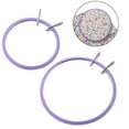 thumbnail image 2 of BUYISI Cross Stitch Round Loop Embroidery Hoop Knitting Frame For Diy Hand Embroidery Art Craft Sewing Handmade Needlework Tool 7.25 Inches, 2 of 5