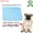 Blue, variant on 5 Sizes S/M/L/XL/XXL Cold Sensing Pet Cooling Mat, Summer Cool Pad for Dogs, Cats & Small-Medium Pets