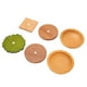 thumbnail image 1 of Juego de posavasos de hamburguesa, juego de posavasos de hamburguesa, posavasos de madera resistentes al calor, posavasos de madera para bebidas, características líderes en su clase, 1 of 14