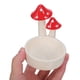 thumbnail image 5 of PTOOTP Portavelas Artístico De Cerámica Roja Con Hongo Ideal Para Ambiente Romántico En Hogar, 5 of 8