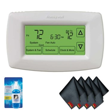 Honeywell Th4110u2005 U Programmable Thermostat 7 5 2 5 1 1 Programs 1 H 1 C Wall Mount Walmart Com