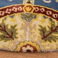 thumbnail image 6 of SAFAVIEH Wyndham Carrissa Floral Wool Runner Rug, Blue/Gold, 2'3" x 9', 6 of 9