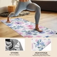thumbnail image 4 of Pioneer Flower Floral Print Pattern Hot Yoga Mat Towel Non Slip for Hot Yoga - Quick-Drying Yoga Mat Cover with 4 Corner Pockets with Travel Bag - Hot Yoga Towel Non Slip 74"x26", 4 of 6