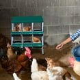 thumbnail image 4 of OUYAWEI 6 Compartments Chicken Nesting Box,Nesting Boxes for Chickens,,Galvanized Steel Roll Away Nesting Box for Laying Eggs,Cleanable Pull Out Chicken Coop Nesting Boxes Fit for Different Breeds, 4 of 7