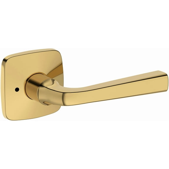 Baldwin Pv.Kin.R.Sfr Kingvale Privacy Door Lever Set - Brass
