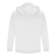 thumbnail image 5 of Men's Casual Hoodies Casual Loose Drawstring Quarter Zipper Pullover Sweatshirts Outdoor Sports Comfortable Sweatshirt White S, 5 of 6