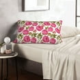 thumbnail image 6 of Rateoe Rose Flowers Pattern Pillow Covers with Invisible Zipper(Pillows are not Included) Standard Pillowcases-20"x30", 6 of 6