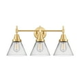 thumbnail image 5 of Innovations Lighting 447-3W-12-26 Cone Vanity Cone 3 Light 26" Wide Vanity Light - Satin, 5 of 5