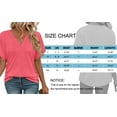thumbnail image 5 of MOSHU Deep V Neck Womens Tops Curved Hem Shirts for Women Fashion Trendy Blouses Casual Loose Fit Tees Tops, 5 of 9