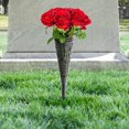 thumbnail image 5 of 4 Uds florero para tumba, florero floral conmemorativo, soporte de flores de cono para tumba de cementerio, florero con punta para decoraciones de tumbas, 5 of 5