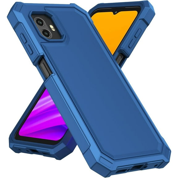 For Samsung Galaxy XCover6 Pro SM-G736B Slim Tough Hybrid Cell Phone Cover Case - Blue