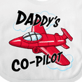 thumbnail image 4 of Inktastic Daddys Co-pilot for Fathers Day Boys or Girls Baby Bib, 4 of 4