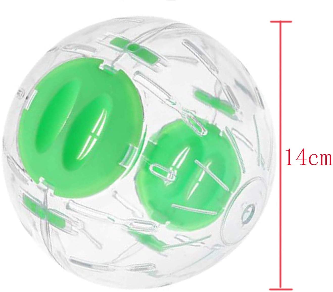 Hamster Ball，Exercise Plastic Ball Gerbil Toy Hamster Exercise Ball for Small Animal Transparent Pet Travel Ball are very suitable for Gerbils Hamsters