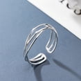 thumbnail image 3 of Minnieouse Anillo de apertura para mujer, cobre ajustable, boda, fiesta, trabajo, cita, tienda, joyería moderna Simple para mujer Ropa, zapatos y accesorios Miscelánea Minnieouse AP018153-01, 3 of 6
