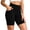 Black, variant on Hulanddfd Women's Pants Casual High-Waist Tummy-Control Running Elastic-Waist Pocket Athletic Shorts Army Green Size 2XL
