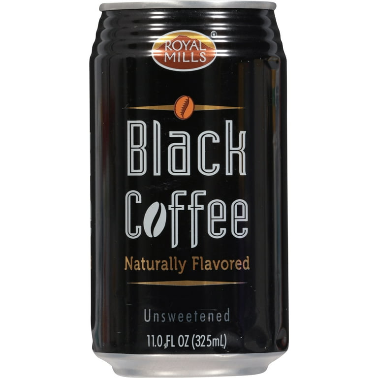 Royal Mills Unsweetened Black Coffee 11.0 fl oz - Walmart.com