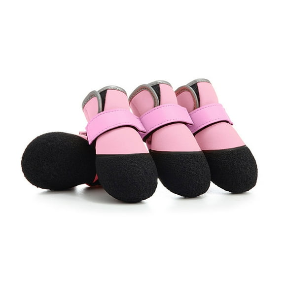 4pack Antislip Pet Paws Protectors Comfortable Dog Sneakers Pet Footwear for Outdoor Fun