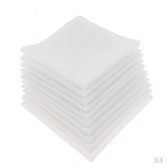 4x 10x Pañuelos de Mujeres Hombres Pañuelos Antiarrugas Pañuelos Pañuelos