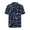 Dinosaur Pattern, variant on Loose Fit Men's Short Sleeve Top, Sweat Releasing Comfortable Men's Short Sleeve Button Down Shirt for Travel Outdoor, Eagle American Flag