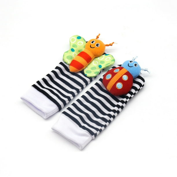 Foot Finders & Wrist Rattles for Infants Developmental Texture Toys for  Babies Infant Toy Socks Baby Wrist Rattle Newborn Toys