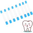 thumbnail image 1 of 100Pcs Disposable Oral Swabs Sponge Unflavored Mouth Swabs Human/Pets Tooth Cleaning Sponge for Mouth Health, Individually Wrapped, Blue, 1 of 2