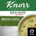 thumbnail image 2 of Knorr Professional Soup du Jour Broccoli Cheese Soup Mix Vegetarian, Gluten Free, No added MSG, 0g Trans Fat per Serving, Just Add Water, 21 Ounce (Pack of 4), 2 of 3