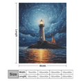 thumbnail image 2 of Lighthouse Coast Scenery Soft Print Blanket Throw Blankets Warm Cozy Lightweight Couch Blanket Stuff Gifts for Women Girls Kids Mom Teens Boys, 2 of 8