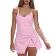 thumbnail image 2 of FNFYFH Tennis Dress Yoga Outfits for Women Sleeveless Side Slit Active Dress Workout Shorts Romper Dresses, 2 of 6