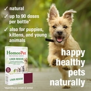 HomeoPet LIVER RESCUE, Liver Health Support Drops for Pets, 15 mL