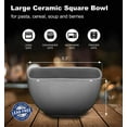 thumbnail image 7 of Bruntmor Porcelain Square Bowls Set of 6 Cereal Salad Pasta Bowls Set 24oz,  Gray, 7 of 7