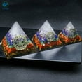 thumbnail image 6 of Deago 7 Chakra Crystal Orgone Pyramid Healing Kit/Includes 4 Crystal Quartz Energy Points/EMF Protection Meditation Yoga Energy Generator, 6 of 8