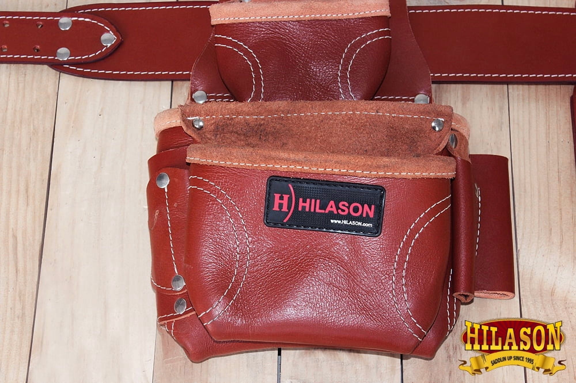 HILASON Leather Carpenter, Farmers And Electrician Tool Bag Pouch