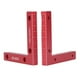 thumbnail image 1 of 2 abrazaderas de ángulo recto de aleación de aluminio anodizado, escala transparente roja, herramienta de posicionamiento de 90 grados para garantizar el equilibrio., 1 of 14
