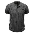 thumbnail image 2 of Men's Fashion Ripped Short Sleeve Casual T Shirt Comfortable Breathable Tee Stylish Streetwear Top for Daily Wear Men's Lightweight Crewneck Tee Tops, 2 of 5