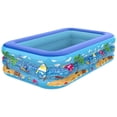 thumbnail image 1 of Piscina Inflable para Bebés en Casa Piscina para Adultos Piscina para Al Aire Libre Piscina Cuadrada para Engrosada Piscina Bolas Oceánicas (S) 120 Piscina Inflable Dos Anillos PE, 1 of 9