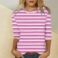 thumbnail image 4 of WCJM Womens T Shirts 2026 Short Sleeve V-Neck Shirts Cute Fit Summer Casual Tee Tops S-3Xl Beach Women's Classic-Fit Short-Sleeve Crewneck T-Shirt Women's Short Sleeve T-Shirt, 4 of 4