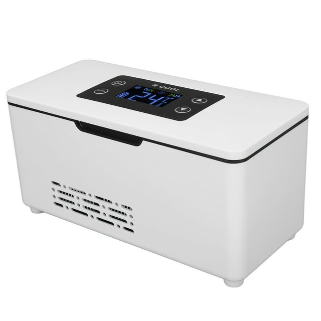 Cooler Reefer, Portable 10600mAh Adjustable Insulin Refrigerator Box for Travel